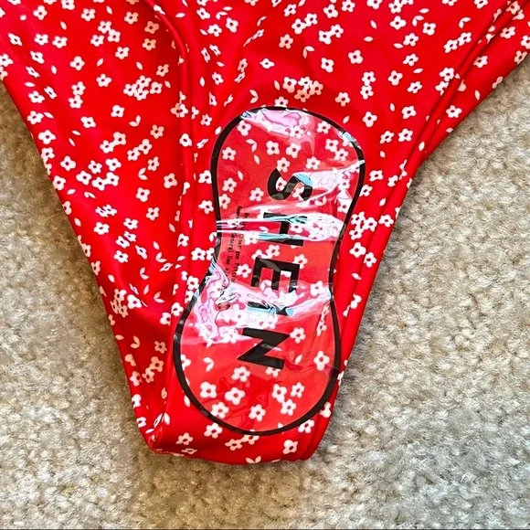 NWOT SHEIN Floral Daisy “Ditsy” Cheeky Bikini Set—SZ. Small - Picture 7 of 7